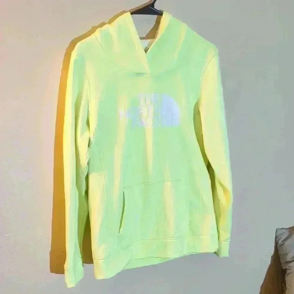 The North Face Yellow Collar Long Sleeve Sweatshirt, medium - Picture 2 of 9